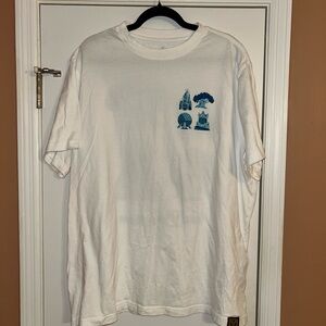 White Walt Disney World Park Icons Graphic T-Shirt XXL